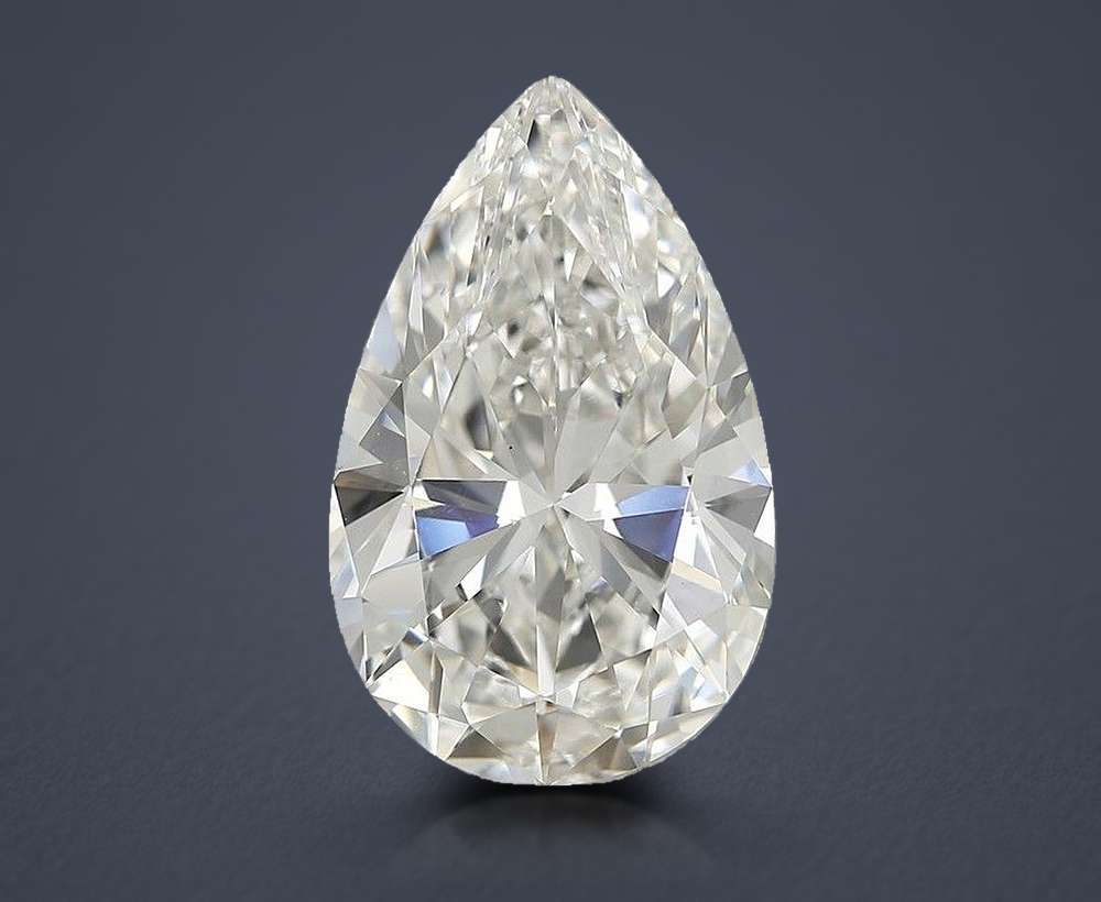 10.51ct H VS1 Rare Carat Ideal Cut Pear Diamond