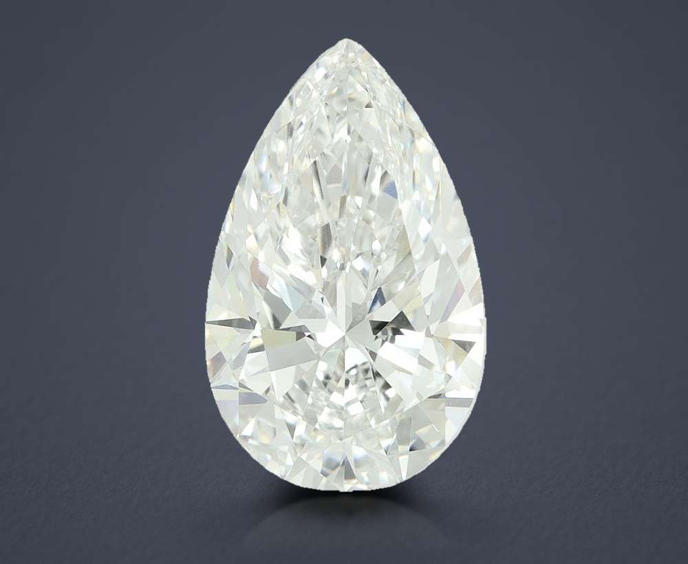 7.05ct F VVS2 Rare Carat Ideal Cut Pear Lab Grown Diamond