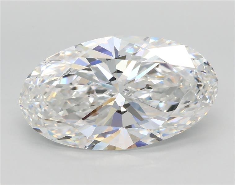 4.01ct D VVS2 Rare Carat Ideal Cut Oval Lab Grown Diamond