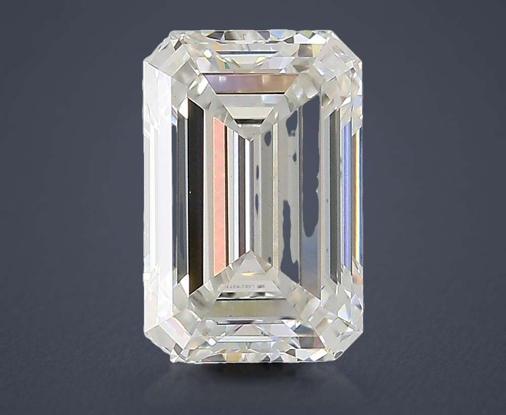 3.06ct F VS1 Rare Carat Ideal Cut Emerald Lab Grown Diamond