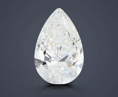 13.02ct F VVS2 Rare Carat Ideal Cut Pear Lab Grown Diamond