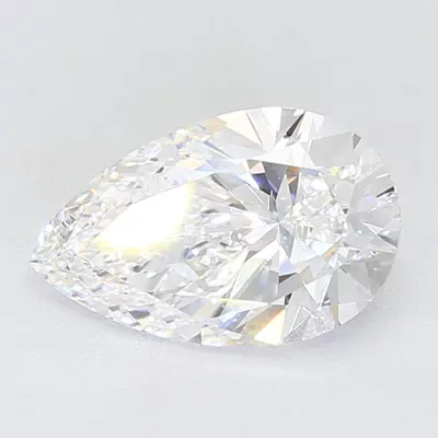 4.01ct F VVS2 Rare Carat Ideal Cut Pear Lab Grown Diamond