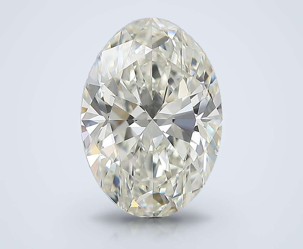 3.17ct J VS2 Rare Carat Ideal Cut Oval Diamond