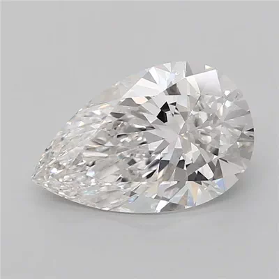 3.06ct F VS1 Rare Carat Ideal Cut Pear Lab Grown Diamond