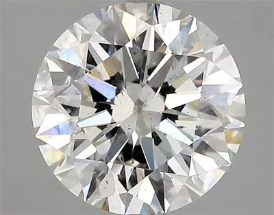 3.01ct H SI2 Rare Carat Ideal Cut Round Diamond