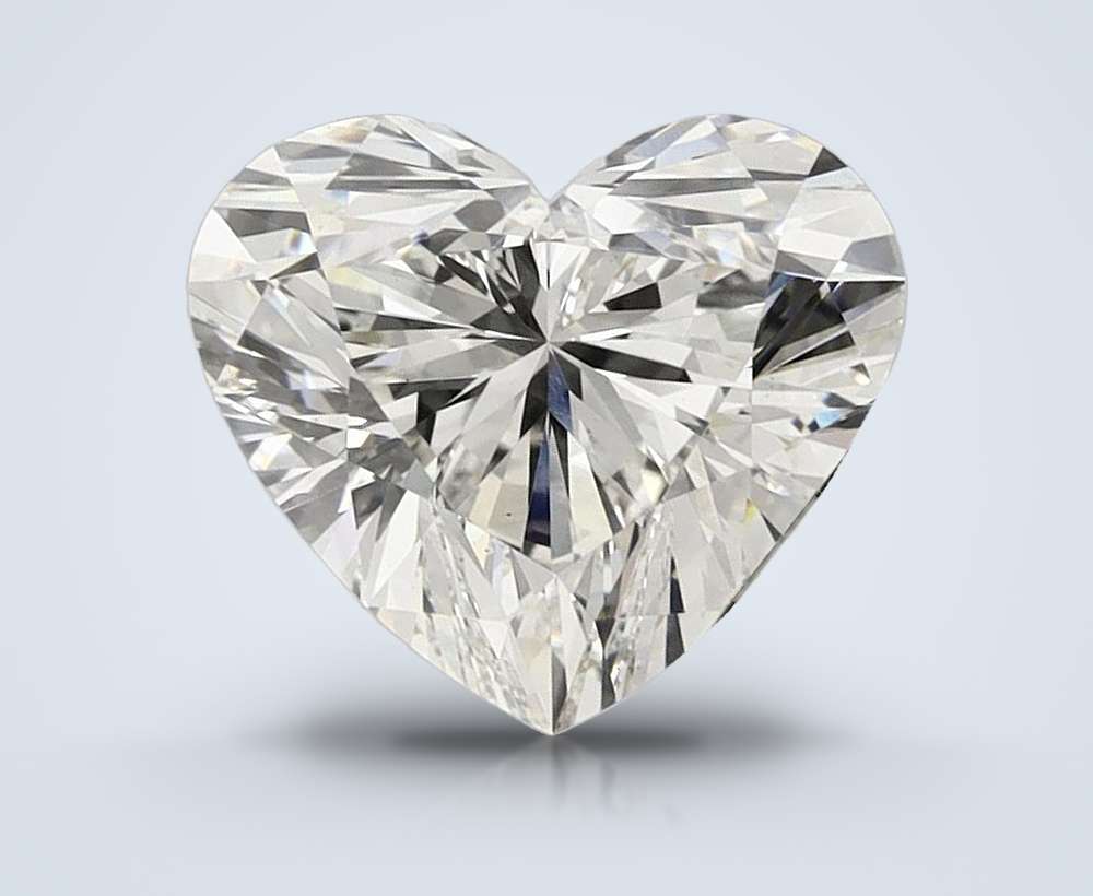 6.21ct H VS2 Rare Carat Ideal Cut Heart Lab Grown Diamond