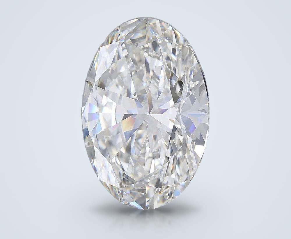 13.05ct G VVS2 Rare Carat Ideal Cut Oval Lab Grown Diamond