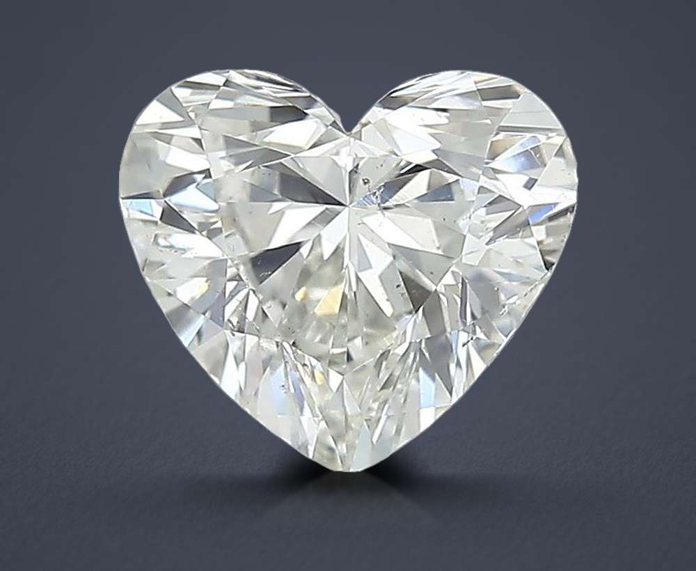 1.00ct K SI1 Rare Carat Ideal Cut Heart Diamond