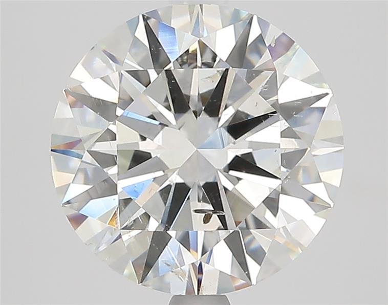 3.03ct H SI2 Rare Carat Ideal Cut Round Diamond