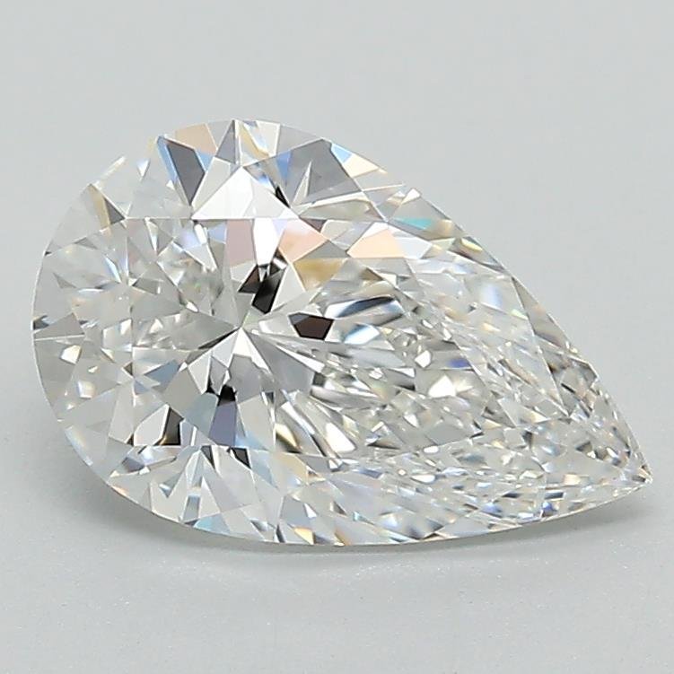 1.51ct E VVS2 Rare Carat Ideal Cut Pear Lab Grown Diamond