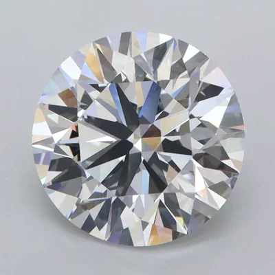 3.23ct E FL Rare Carat Ideal Cut Round Lab Grown Diamond
