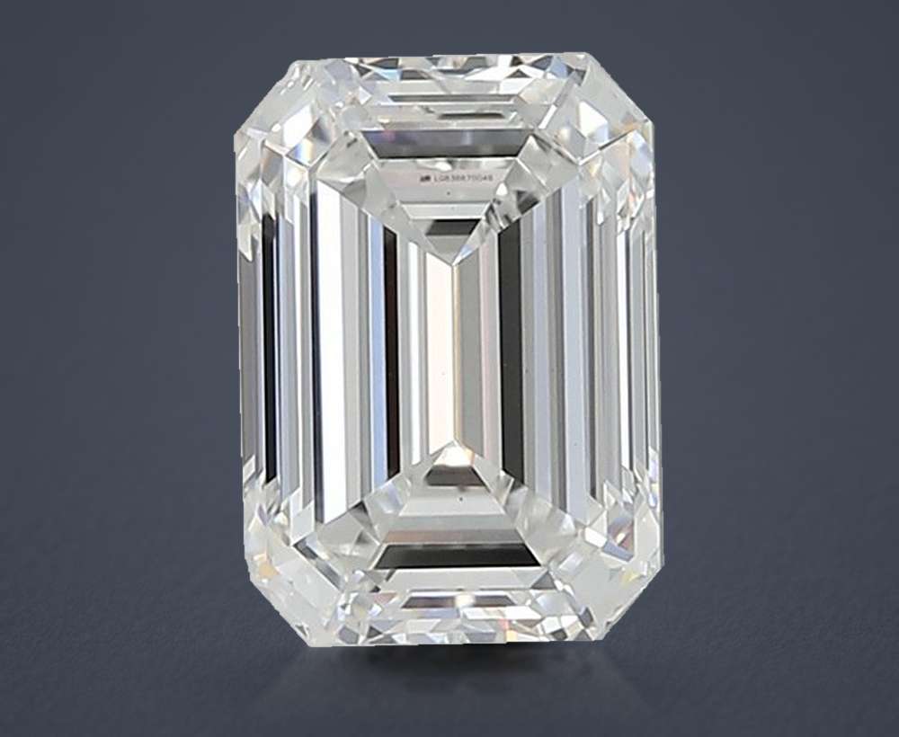 2.04ct E VS1 Rare Carat Ideal Cut Emerald Lab Grown Diamond