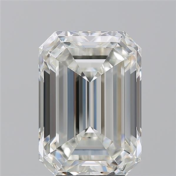 6.03ct I VVS2 Rare Carat Ideal Cut Emerald Diamond