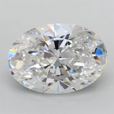 2.01ct D VVS2 Rare Carat Ideal Cut Oval Lab Grown Diamond