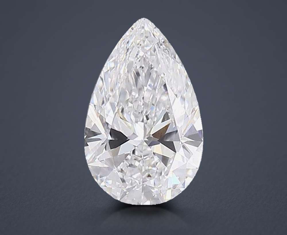 1.39ct D VS1 Rare Carat Ideal Cut Pear Lab Grown Diamond