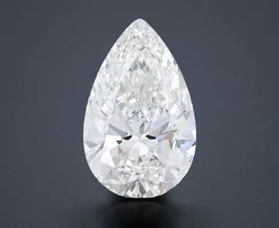 13.21ct F VS1 Rare Carat Ideal Cut Pear Lab Grown Diamond