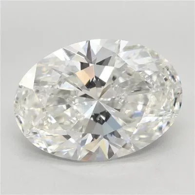 7.06ct F VVS2 Rare Carat Ideal Cut Oval Lab Grown Diamond