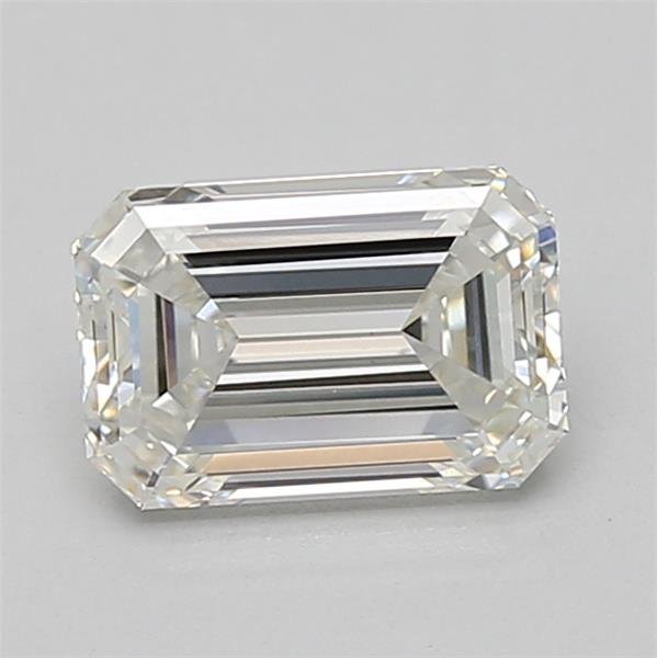 1.59ct F VVS2 Rare Carat Ideal Cut Emerald Lab Grown Diamond