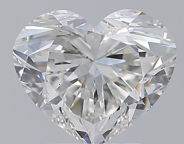 3.01ct G SI1 Rare Carat Ideal Cut Heart Diamond