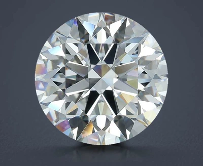 5.01ct F VS2 Rare Carat Ideal Cut Round Diamond