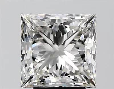 3.79ct H VS1 Rare Carat Ideal Cut Princess Lab Grown Diamond