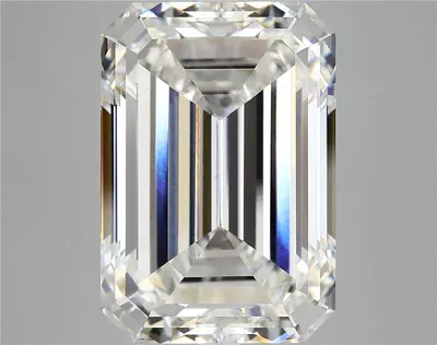 12.19ct F VS1 Good Cut Emerald Lab Grown Diamond