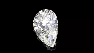 4.61ct J VVS2 Rare Carat Ideal Cut Pear Diamond