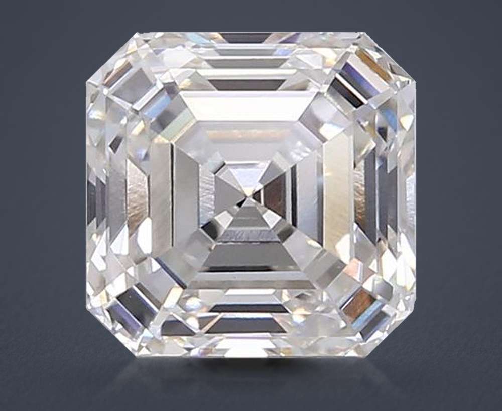 2.92ct G VVS2 Rare Carat Ideal Cut Asscher Lab Grown Diamond