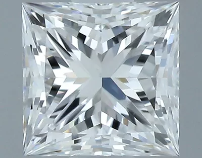0.37ct E VS2 Rare Carat Ideal Cut Princess Diamond