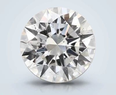 3.02ct I SI1 Rare Carat Ideal Cut Round Diamond