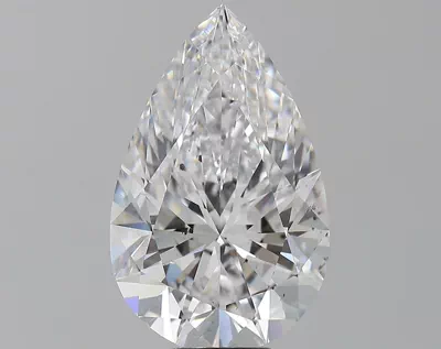 8.02ct D SI1 Rare Carat Ideal Cut Pear Diamond