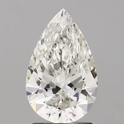 1.77ct H VS1 Rare Carat Ideal Cut Pear Lab Grown Diamond