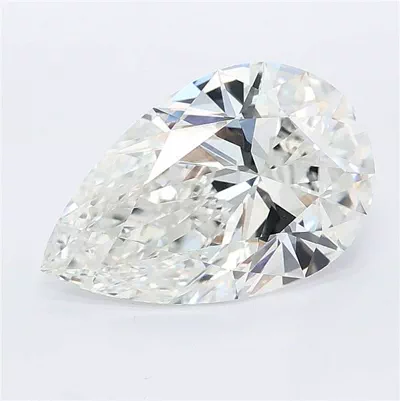 3.09ct F VVS2 Rare Carat Ideal Cut Pear Lab Grown Diamond