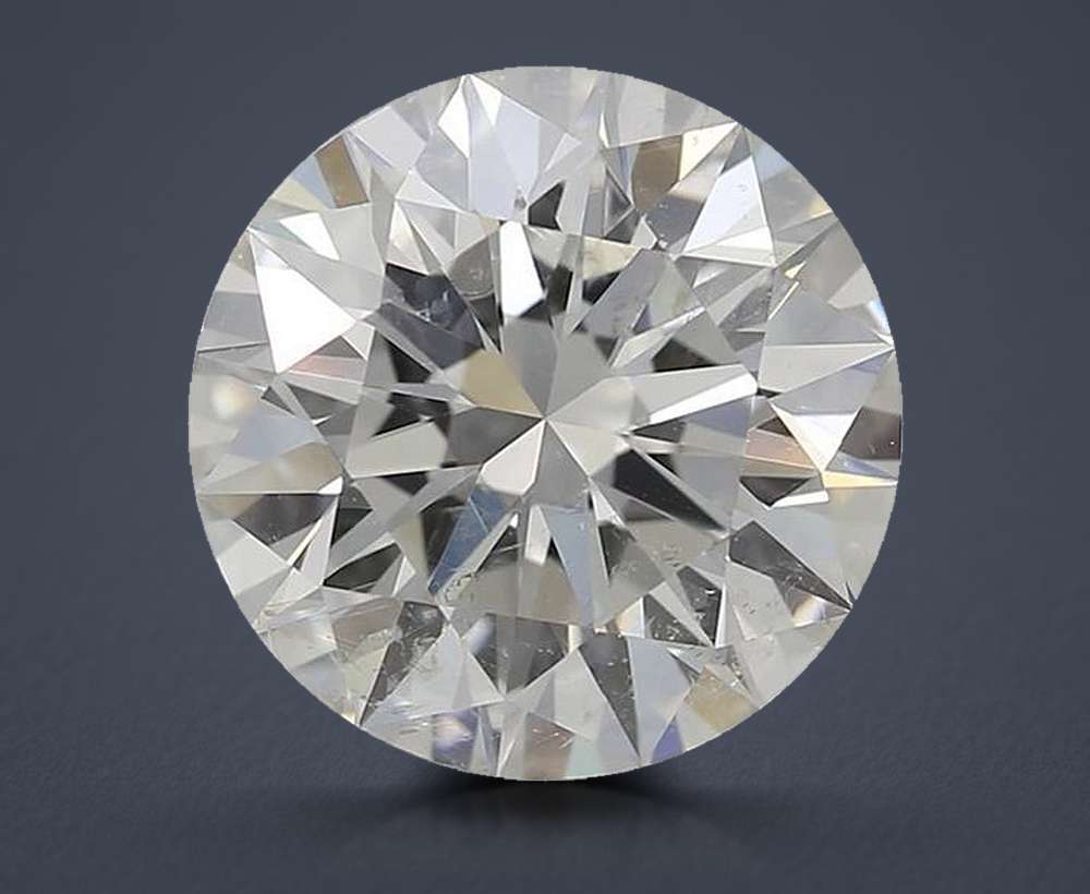 2.21ct I SI2 Rare Carat Ideal Cut Round Diamond