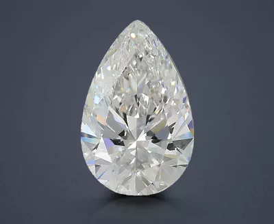 3.08ct E VS2 Rare Carat Ideal Cut Pear Lab Grown Diamond