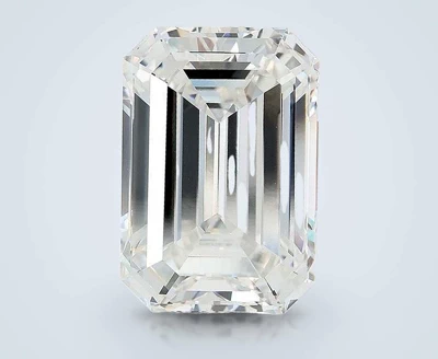 18.58ct F VVS2 Rare Carat Ideal Cut Emerald Lab Grown Diamond