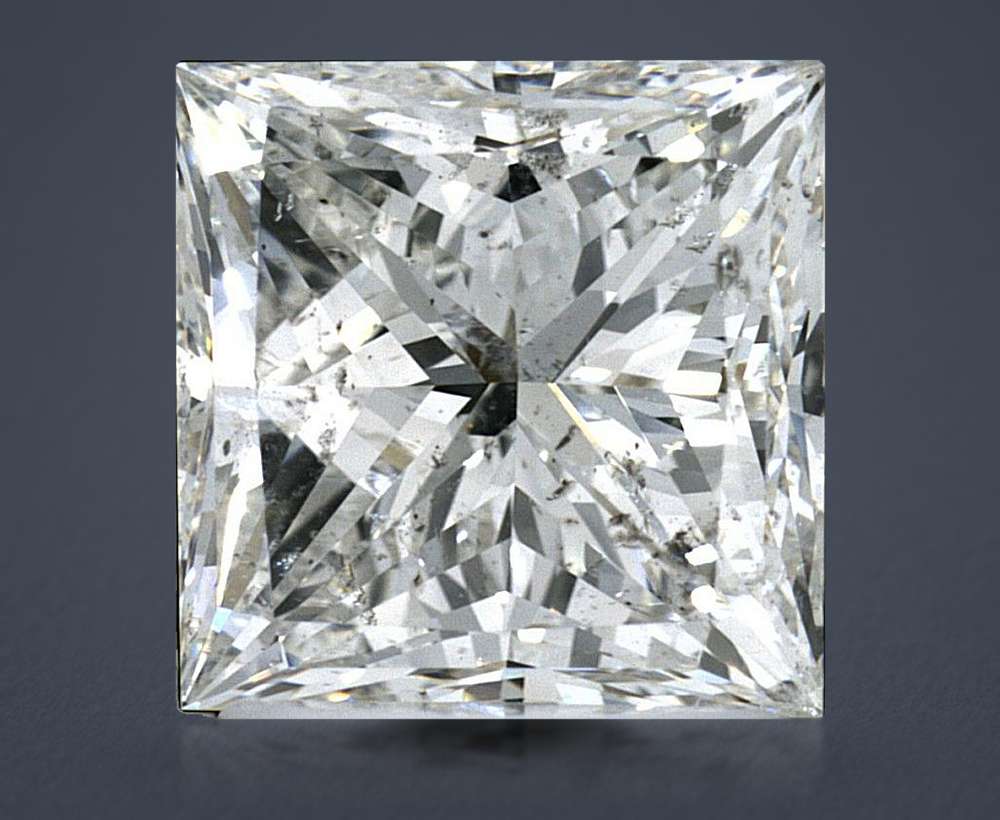 2.51ct H SI2 Excellent Cut Princess Diamond