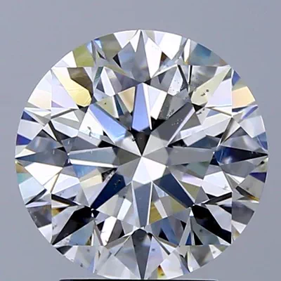 3.02ct G SI2 Rare Carat Ideal Cut Round Diamond