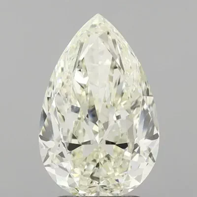 3.01ct J VS2 Rare Carat Ideal Cut Pear Diamond
