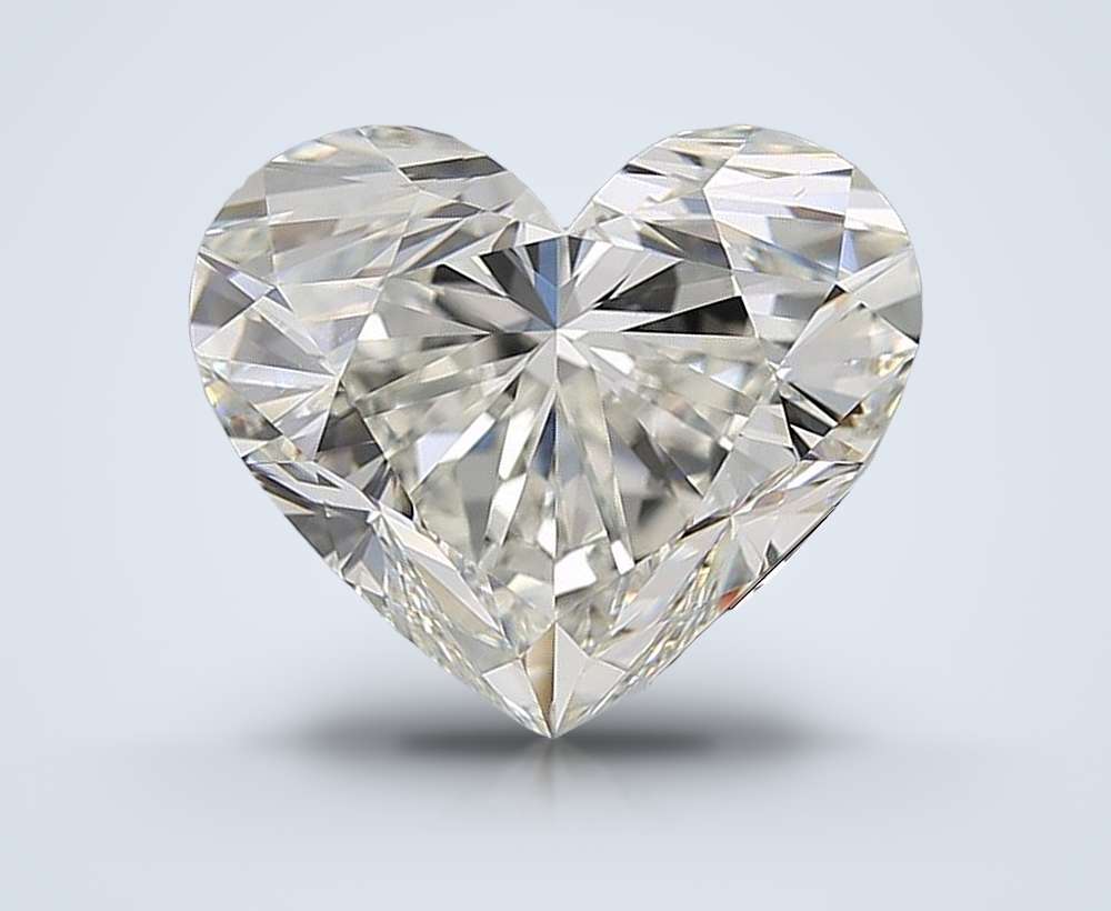 6.01ct J VS2 Rare Carat Ideal Cut Heart Diamond