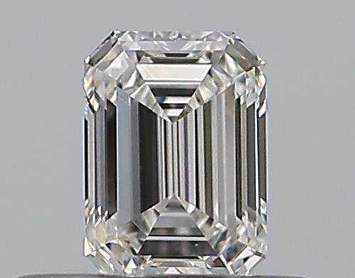 0.31ct H VVS2 Very Good Cut Emerald Diamond