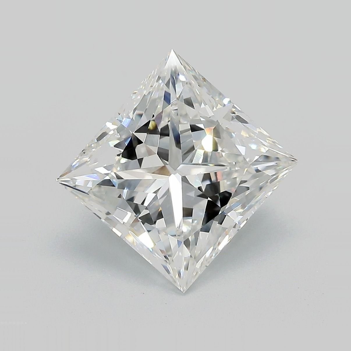 5.09ct F VS1 Rare Carat Ideal Cut Princess Lab Grown Diamond