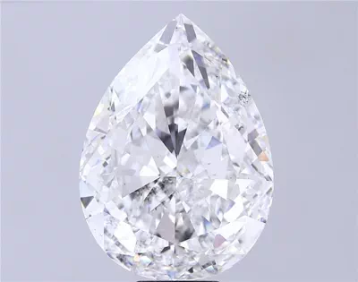 16.24ct E VS2 Rare Carat Ideal Cut Pear Lab Grown Diamond
