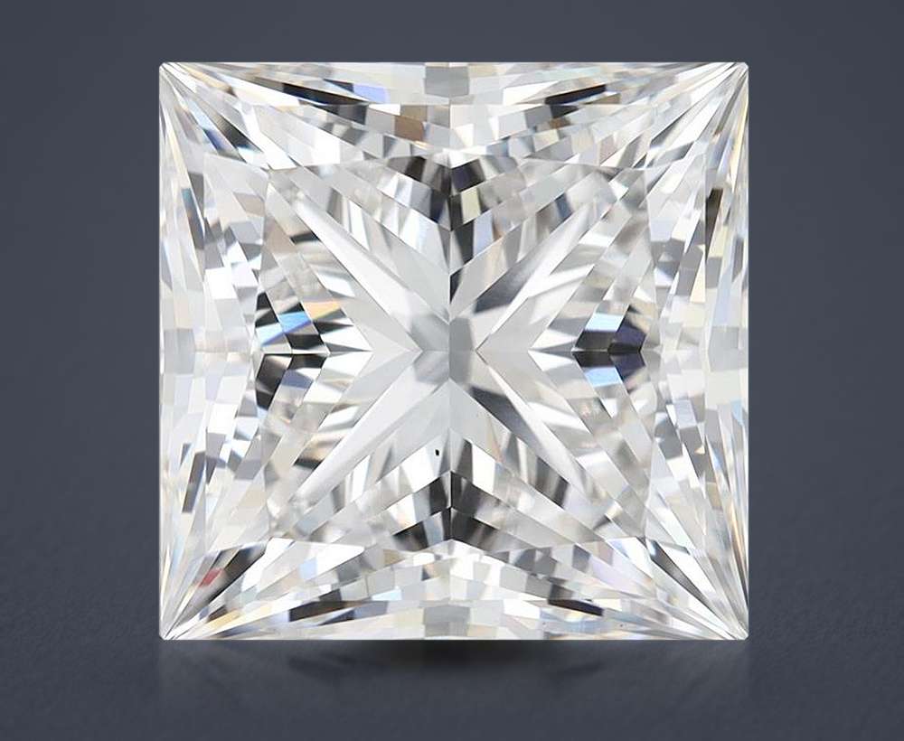 8.74ct F VS1 Rare Carat Ideal Cut Princess Lab Grown Diamond