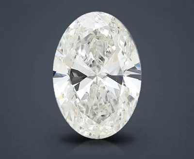 6.40ct H VS2 Rare Carat Ideal Cut Oval Lab Grown Diamond