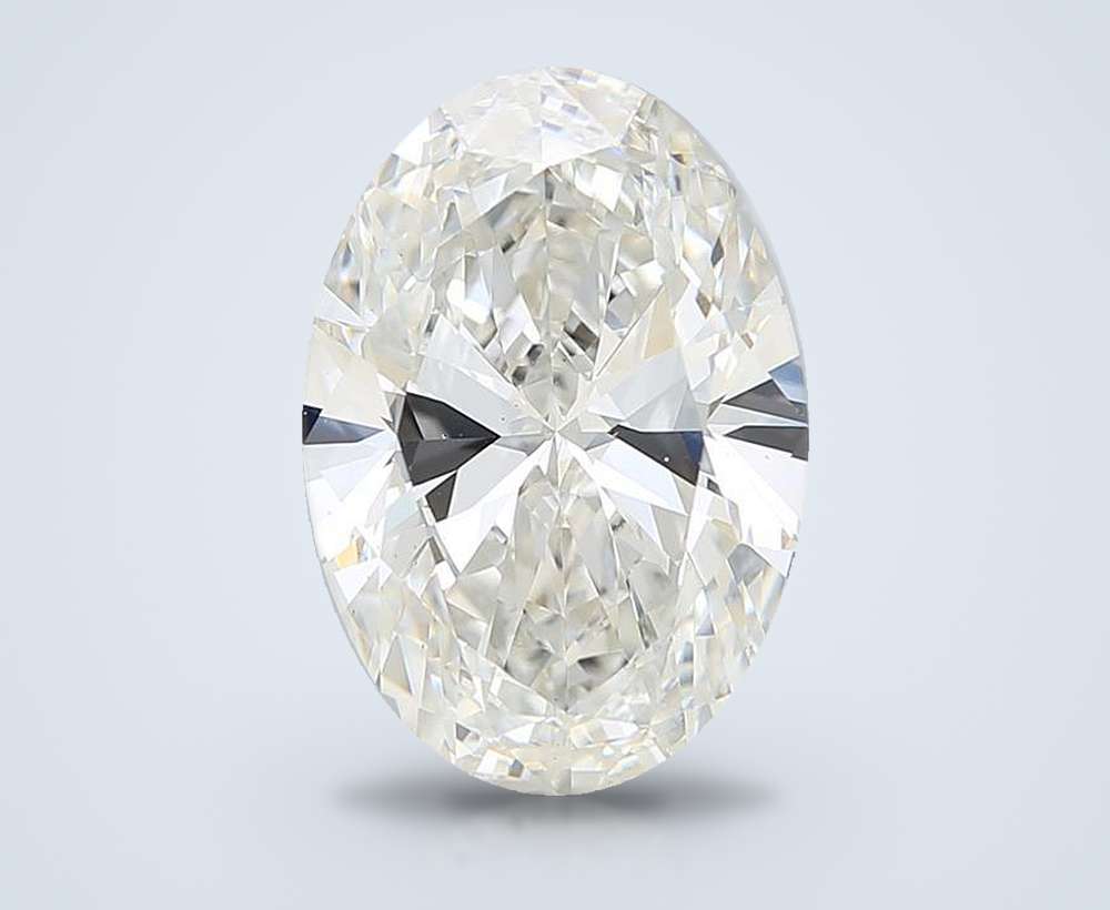 6.40ct H VS2 Rare Carat Ideal Cut Oval Lab Grown Diamond