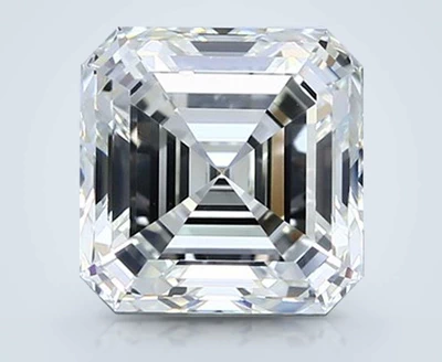 4.01ct J VS2 Rare Carat Ideal Cut Asscher Diamond