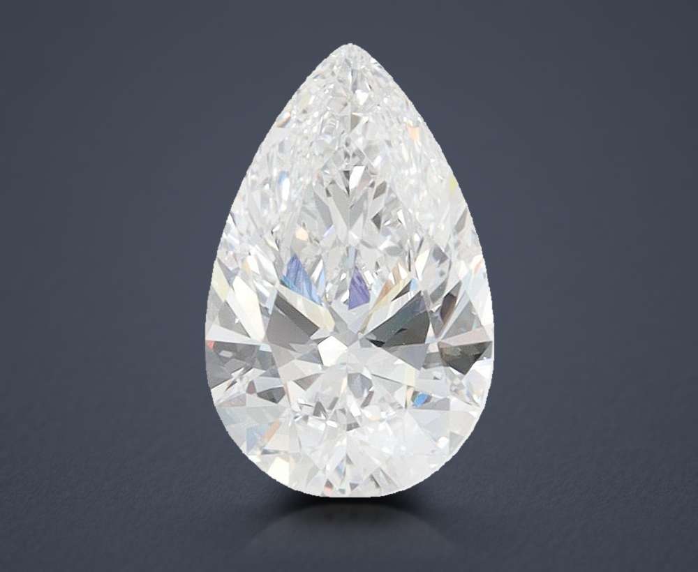 1.25ct D VVS1 Rare Carat Ideal Cut Pear Lab Grown Diamond