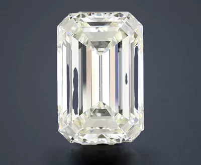 5.01ct K VS2 Rare Carat Ideal Cut Emerald Diamond