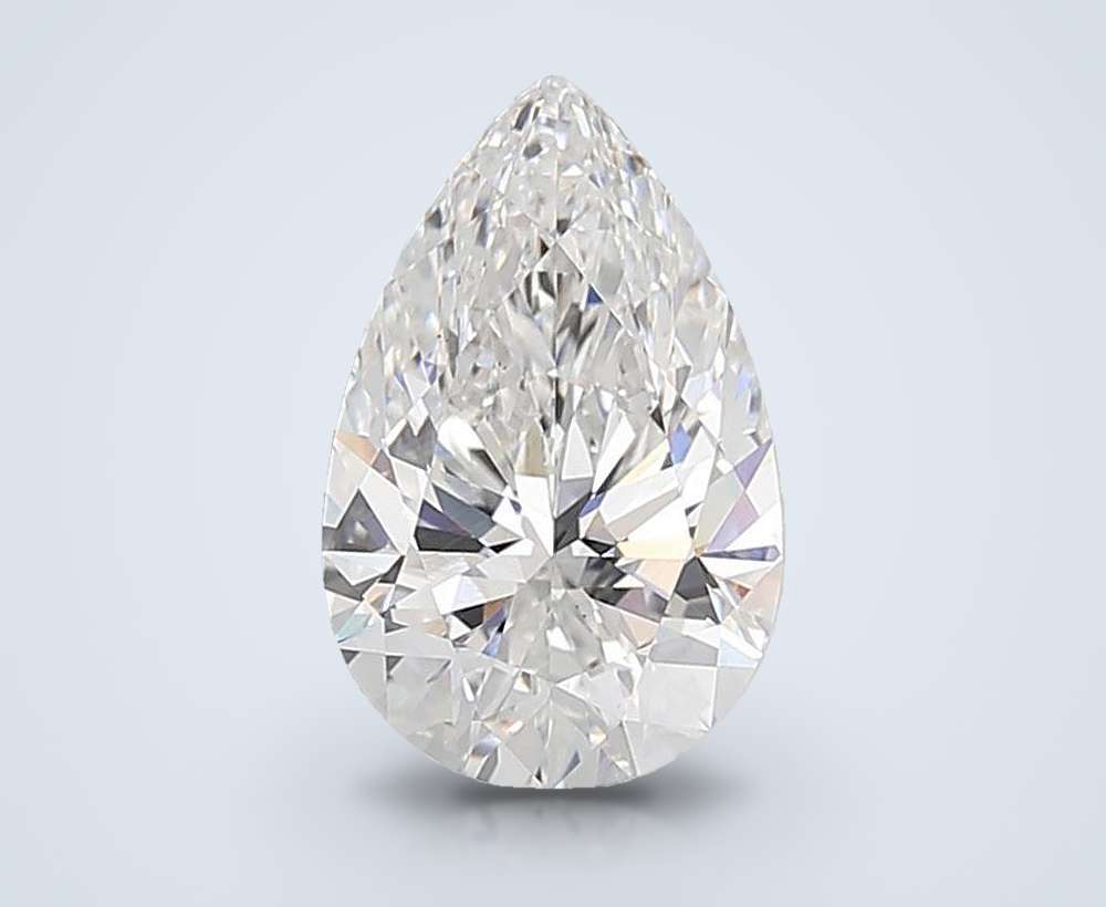 6.04ct E VS1 Rare Carat Ideal Cut Pear Lab Grown Diamond